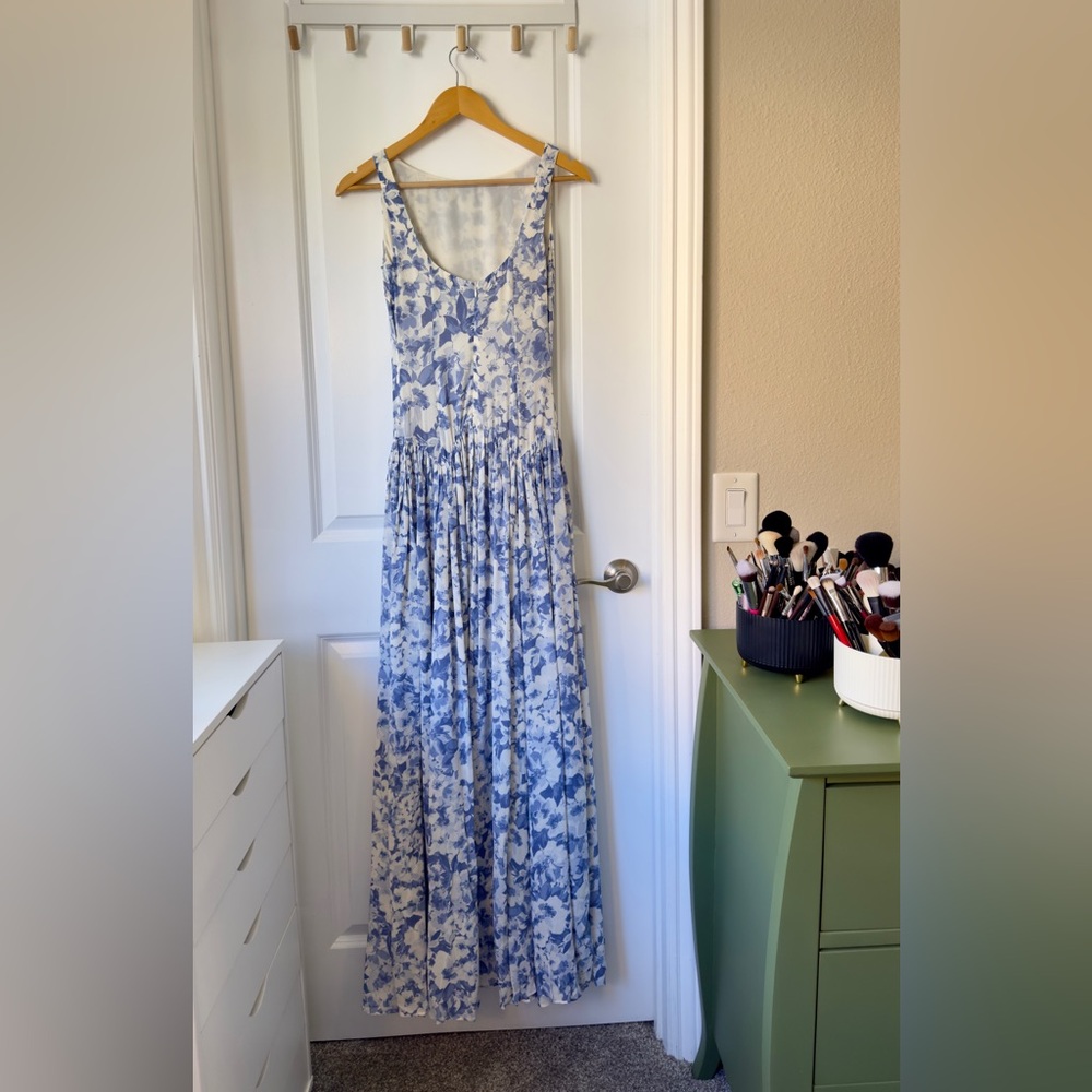 Reformation Camella Dress In Larkspur, worn once - Picture 10 of 16